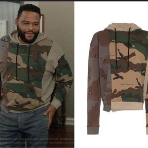Off-White Reconstructed Camo Hoodie Medium